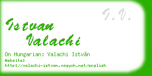 istvan valachi business card